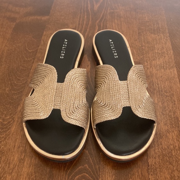Ateliers Slide Sandal Shoe Bronze size 38 - Picture 2 of 5